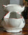 English Black Transferware Scuttle Shaving Mug Cup w/ Fishing & Cottage Scenes