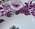 Purple & Black Bi-Color Transferware Spode Rim Bowl Musicians Landscape Fountains