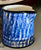 Blue and White Spongeware Coffee Pot Sugar & Creamer