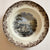 Two Color Mulberry Black Transferware 10” Rim Bowl Hunt Scene Windsor Castle
