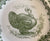 Antique Green Transferware Turkey Plate Lincoln  Bisto Powell Bishop Stonier