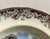 Two Color Mulberry Black Transferware 10” Rim Bowl Hunt Scene Windsor Castle