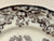 Antique 19thC Staffordshire Black Mulberry Transferware Pearlware Plate Lily
