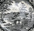 Black English Transferware Rim Bowl Royal Cauldon Circa 1930 - Native - Bucolic Horses