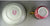 Antique Aesthetic Movement Bi Color Pink & Black Lg Joke Cup & Saucer leaves & Greek Key