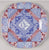 Spode Red & Blue Bi Color Transferware Patchwork Quilt Plate 2