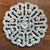Dimensional Hand Carved & Painted Fretwork Wood Wall Plaque / Medallion