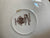 Vintage Brown & White Transferware Teacup & Saucer Clarice Cliff Harvest Poppies Wheat