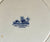Blue  Transferware Plate w/ Hand Painted Horse & Cart scene