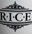 Large Vintage English Black & White Transferware Advertising RICE Canister Jar