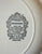 Black Polychrome Transferware Plate Hand Painted Roses Cherries Grapes Flowers Raspberries