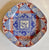 Spode Red & Blue Bi Color Transferware Patchwork Quilt Plate 2