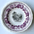 Purple & Black Bi-Color Transferware Spode Rim Bowl Musicians Landscape Fountains