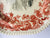 Stunning Large Bi Color Brick Red & Black Transferware Spode Copeland Platter