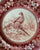 RARE Vintage Spode Copeland Tower Red Transferware Pheasant No 6 Game Bird Plate