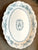 Antique 16" Teal Transferware Platter Victorian Florals Roses Daisies & Vines Grindley Eileen