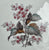 Antique Wedgwood Pearl Transferware Plate Trellis & Vine Muted Autumn Flowers