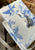 Antique English Victorian Blue Transferware Cheese Keep Song Birds Roses Aesthetic Movement