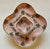 Circa 1835 VERY Rare Pink Brown Two Color Transferware Tidbit Stand Etruscan Festoon Ridgway