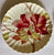 Set of 3 Different Antique 19C Aesthetic Movement Red Transferware Hibiscus Plate by Brown Westhead & Moore