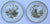 Pair of Vintage Bavarian Woodland Game Birds Snipe Partridge in the Forest Plates Green Trim