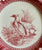 RARE Vintage Spode Copeland Tower Red Transferware Plate Game Bird Wild Duck No. 8
