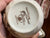 Vintage Brown & White Transferware Teacup & Saucer Clarice Cliff Harvest Poppies Wheat