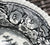 Black English Transferware Rim Bowl Royal Cauldon Circa 1930 - Native - Bucolic Horses