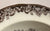 Two Color Mulberry Black Transferware 10” Rim Bowl Hunt Scene Windsor Castle
