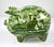 Vintage James Kent Foley Figural Green Pig Piggy Bank English Village Toile Transferware