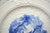 Royal Doulton Blue Transferware Plate Charger Wading Swans Embossed Border