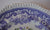 Spode Mayflower Periwinkle Lavender Transferware Salad Plate Painted Pink Roses