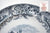 Rare Antique English Grey / Black Transferware  Charger / Plate Pastoral Grazing Sheep Scrolls Castle