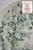 TEAL GREEN DOGWOOD BLOSSOMS ENGLISH TRANSFERWARE CANDY BOWL TRINKET DISH