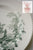 Vintage England Teal Green & White Transferware 10" Plate Apple Flower Dogwood Blossoms