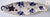 Antique Flow Blue Cherry / Apple Blossom S Hancock Leaf Shaped Platter Tray Circa 1890