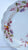 Vintage Red English Garden Transferware Plate Periwnkle Pink Green Yellow Flowers Leaves