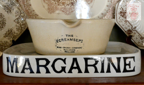 Antique 1880 Royal Doulton Advertising Grocers Dairy Display English CREAMSEP Cream Separator