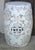 Damask Toile Ceramic English Garden Stool / Seat or Side Table White & Tan