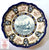 Spode Copeland Upland No. 7 Plover Game Birds Enameled Clobbered Antique 2 Color Transferware Plate