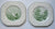 Circa 1891 Gathering Hay English Country Transferware Green Square Plate Embossed Floral Border Rhapsody George Jones