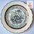 Stunning Antique Wedgwood Black Transferware Plate Wine Fruit Still Life Creamware Embossed Border