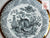 Stunning Antique Wedgwood Black Transferware Plate Wine Fruit Still Life Creamware Embossed Border