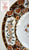 Antique Imari Floral Polychrome Clobbered Transferware Plate Flowers Hand Painted Ridgways