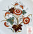 Antique Imari Floral Polychrome Clobbered Transferware Plate Flowers Hand Painted Ridgways
