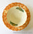 Large Yellow Transferware Tea Cup & Saucer Spode Copeland May Urn Roses Garden Scenery