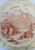 ENORMOUS Antique Red -dish / Brown Transferware Wall Plaque Charger Grindley Lake Lucerne