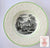 Italian Fishing & Lake Scene Antique Wedgwood Black Transferware Plate Embossed Border