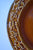 Vintage Black Transfeware Plate Charles Dickens David Copperfield Mr. Pegotty Amber Glazed & Embossed