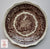 8” Vintage English Ironstone Brown Transferware Plate Masons Vista